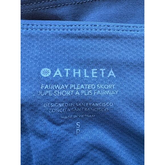 Athleta Fairway Pleated Skort Granite Blue Small - Picture 3 of 5